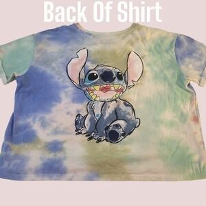 Disney Cropped Stitch T-Shirt Adult Size XL